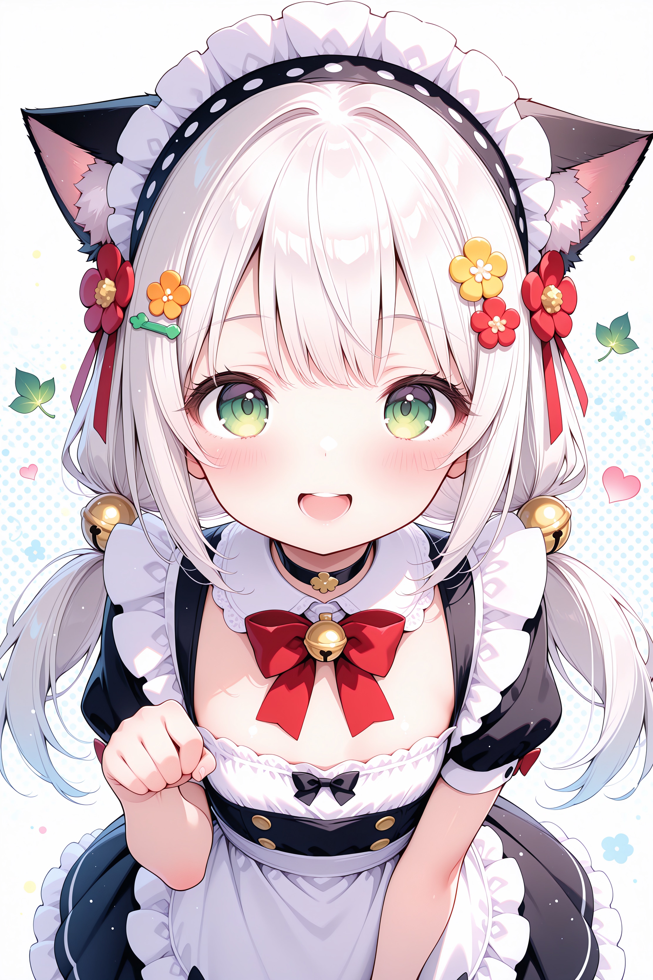 白猫メイド | の人気AIイラスト・グラビア