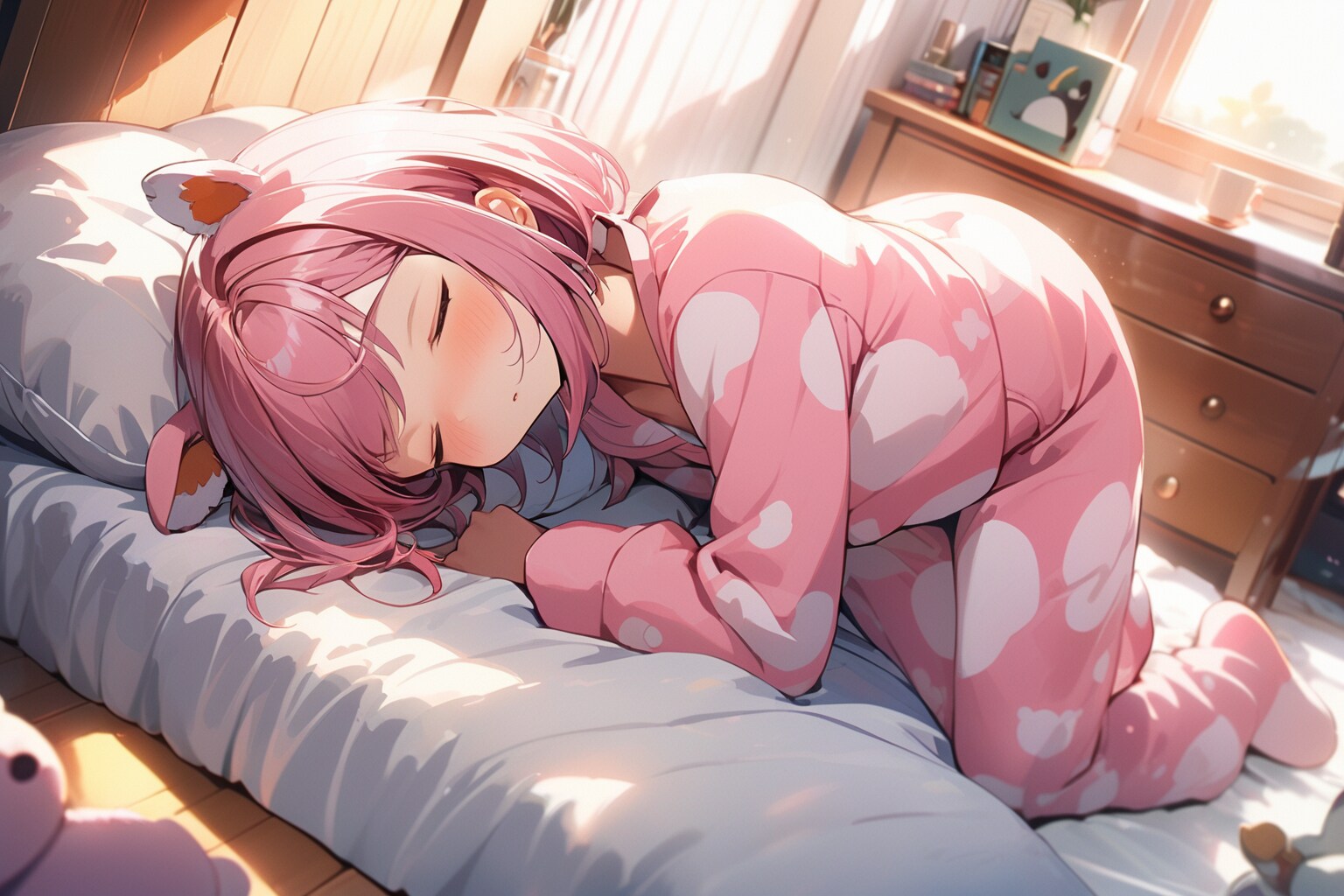 まだ眠いよぉ | の人気AIイラスト・グラビア