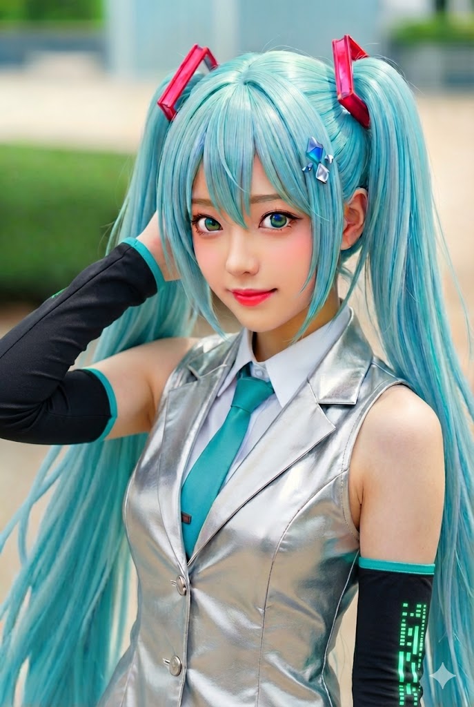 初音ミクのコスプレ | の人気AIイラスト・グラビア
