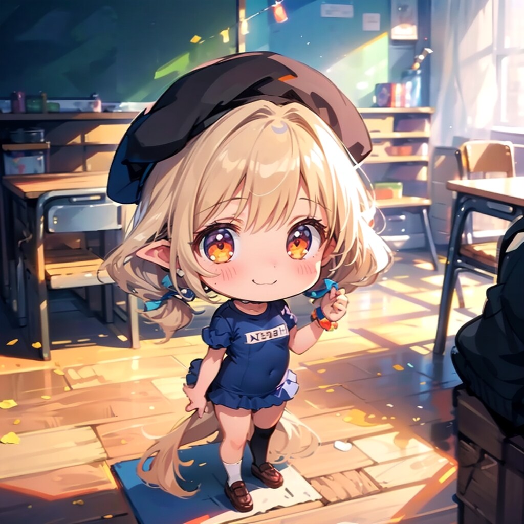 水着をごにょごにょ、ちびキャラ用-♪。