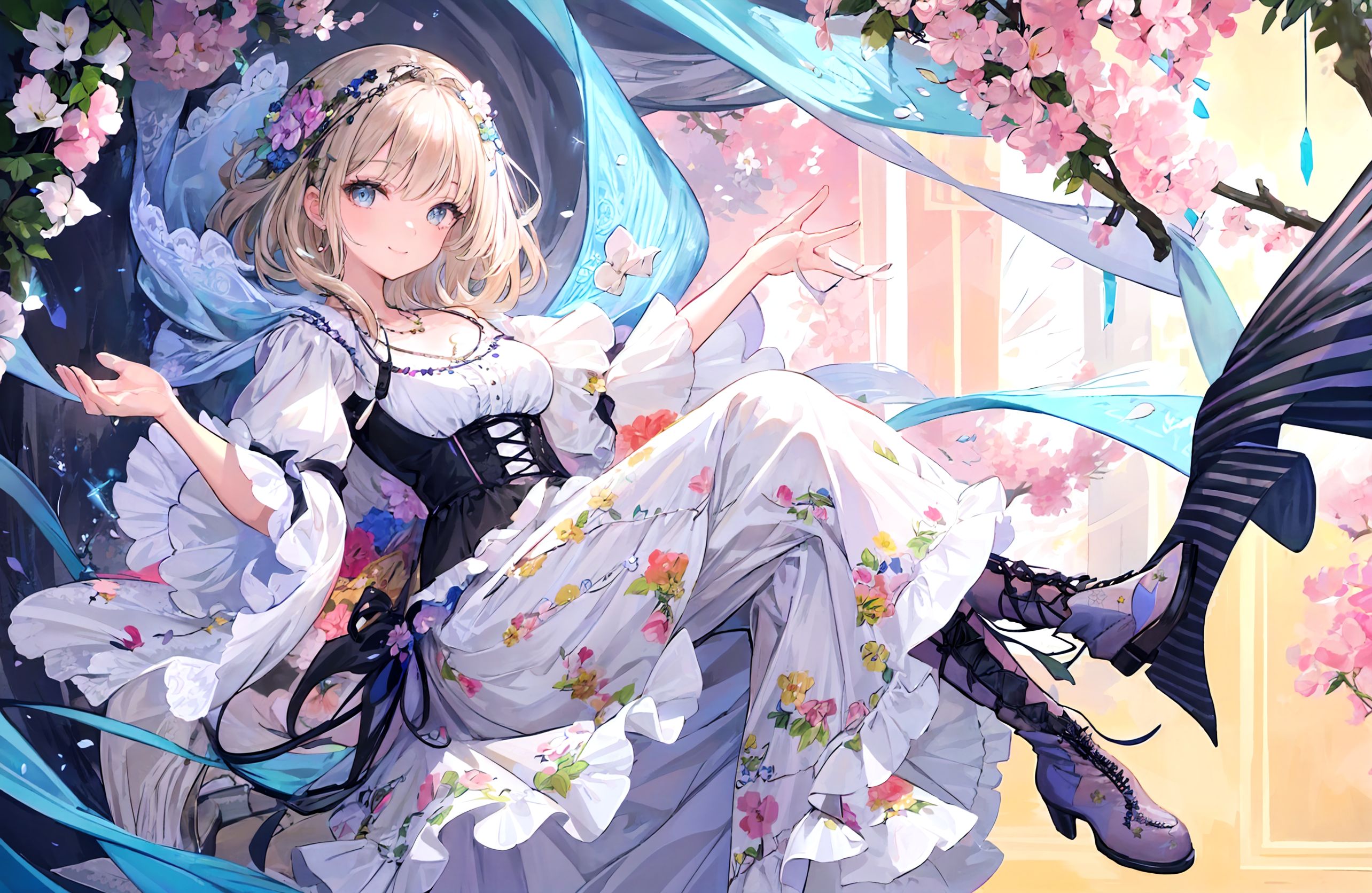 花舞う乙女 | の人気AIイラスト・グラビア