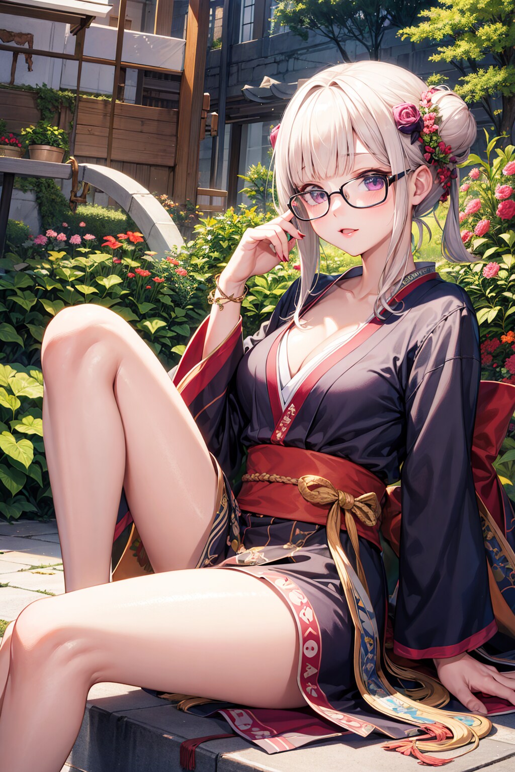 庭園の少女