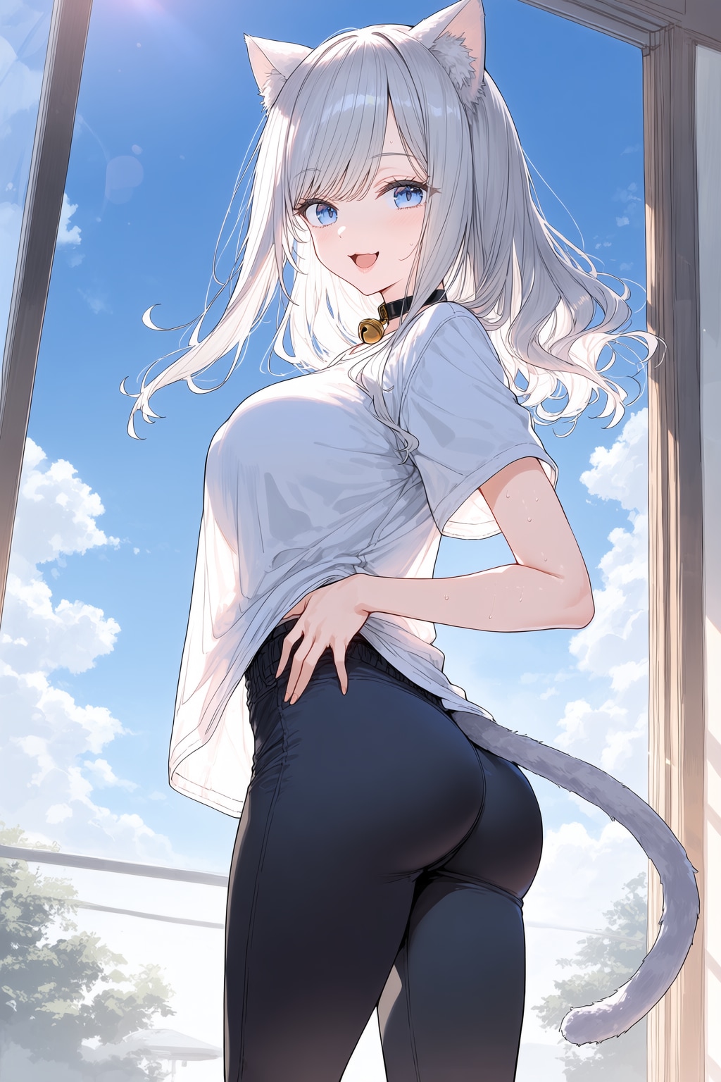 ユキネとレギンスパンツ