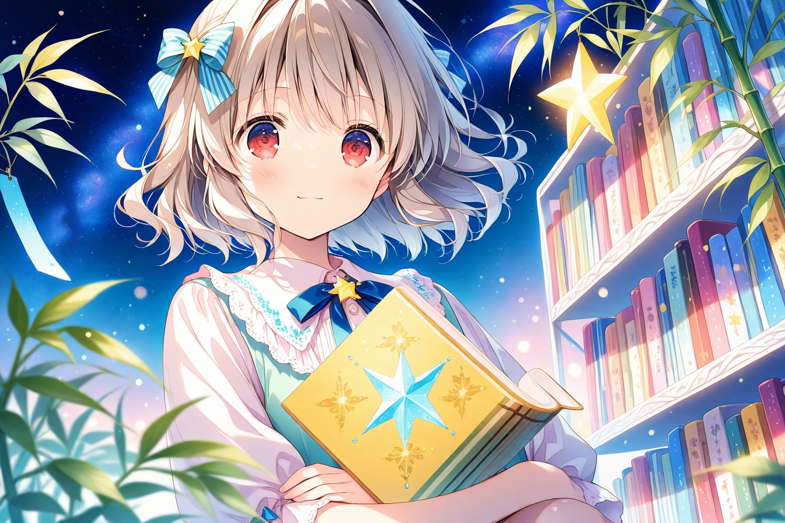 七夕の本屋さん | の人気AIイラスト・グラビア