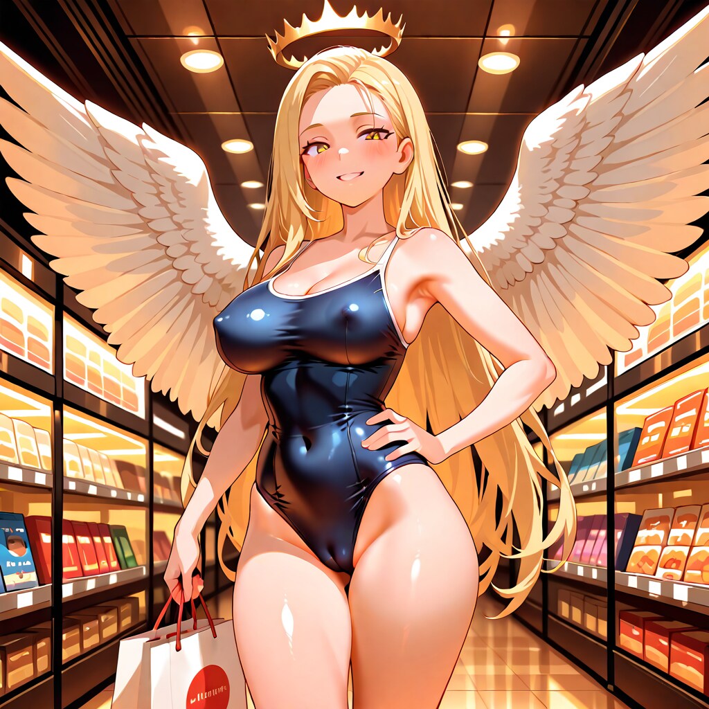 スク水モールに来た王女さま