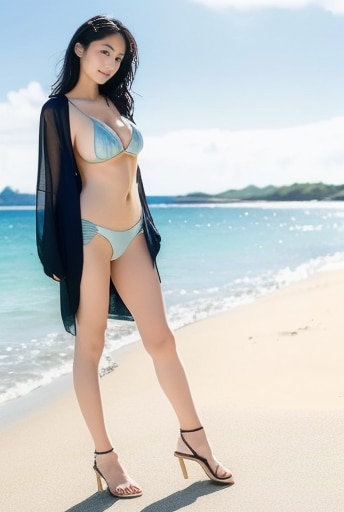 海辺の美女