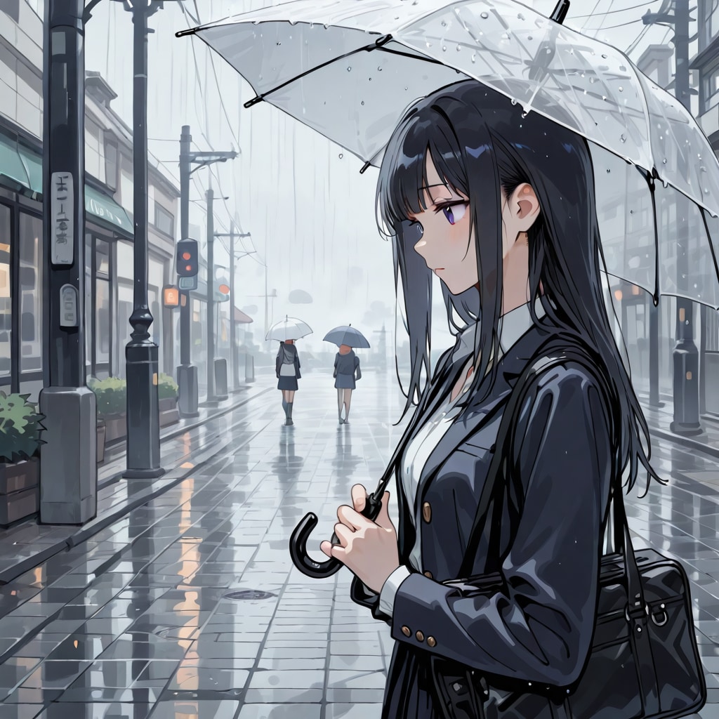 今日は雨 | の人気AIイラスト・グラビア