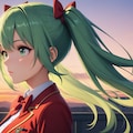 夕暮れツインテール 4枚目
