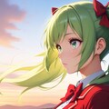夕暮れツインテール 5枚目