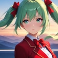 夕暮れツインテール 2枚目
