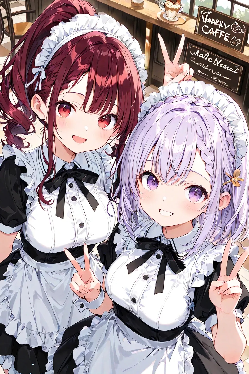 お仕事前のメイドちゃん♡