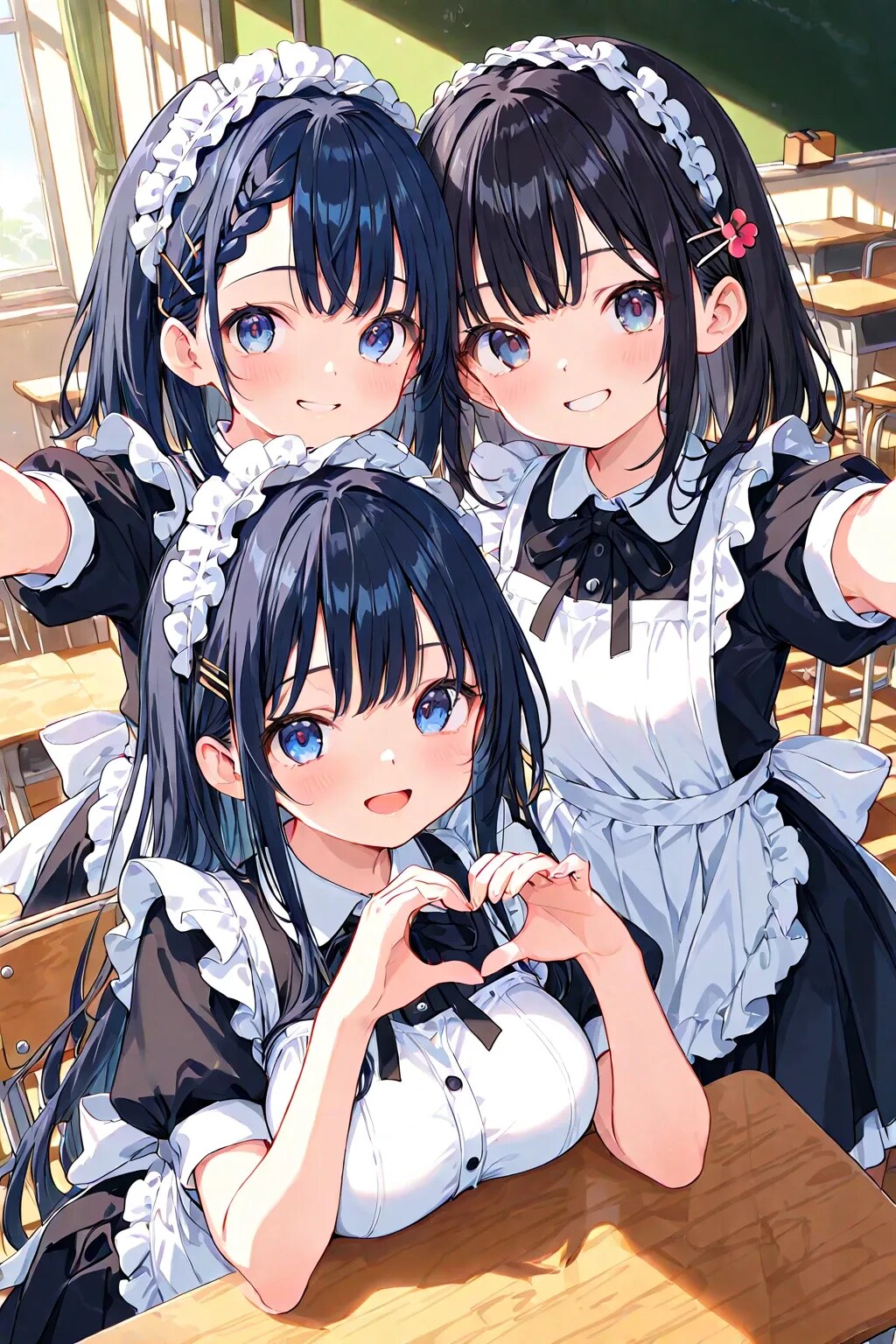 お仕事前のメイドちゃん♡
