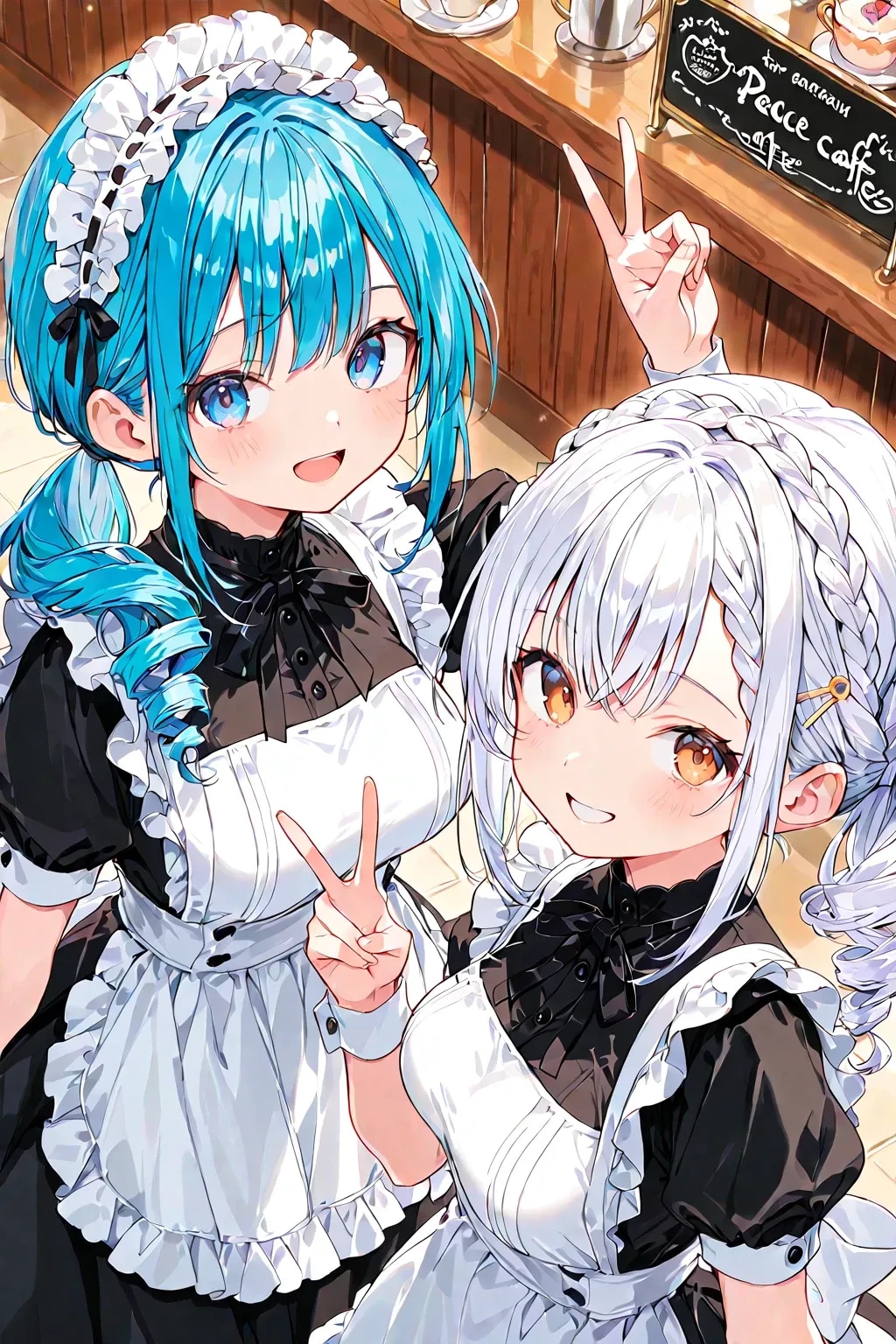 お仕事前のメイドちゃん♡