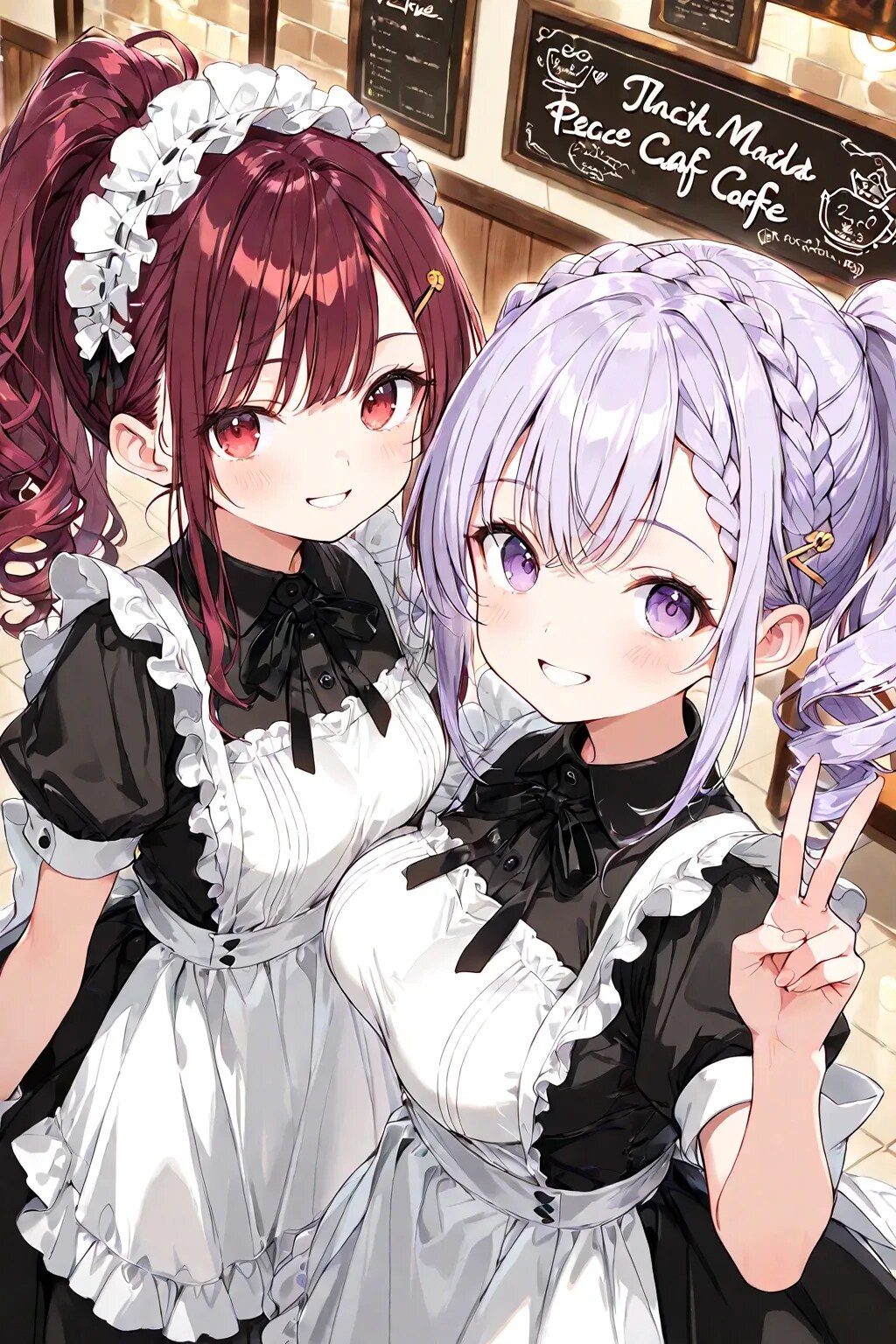 お仕事前のメイドちゃん♡