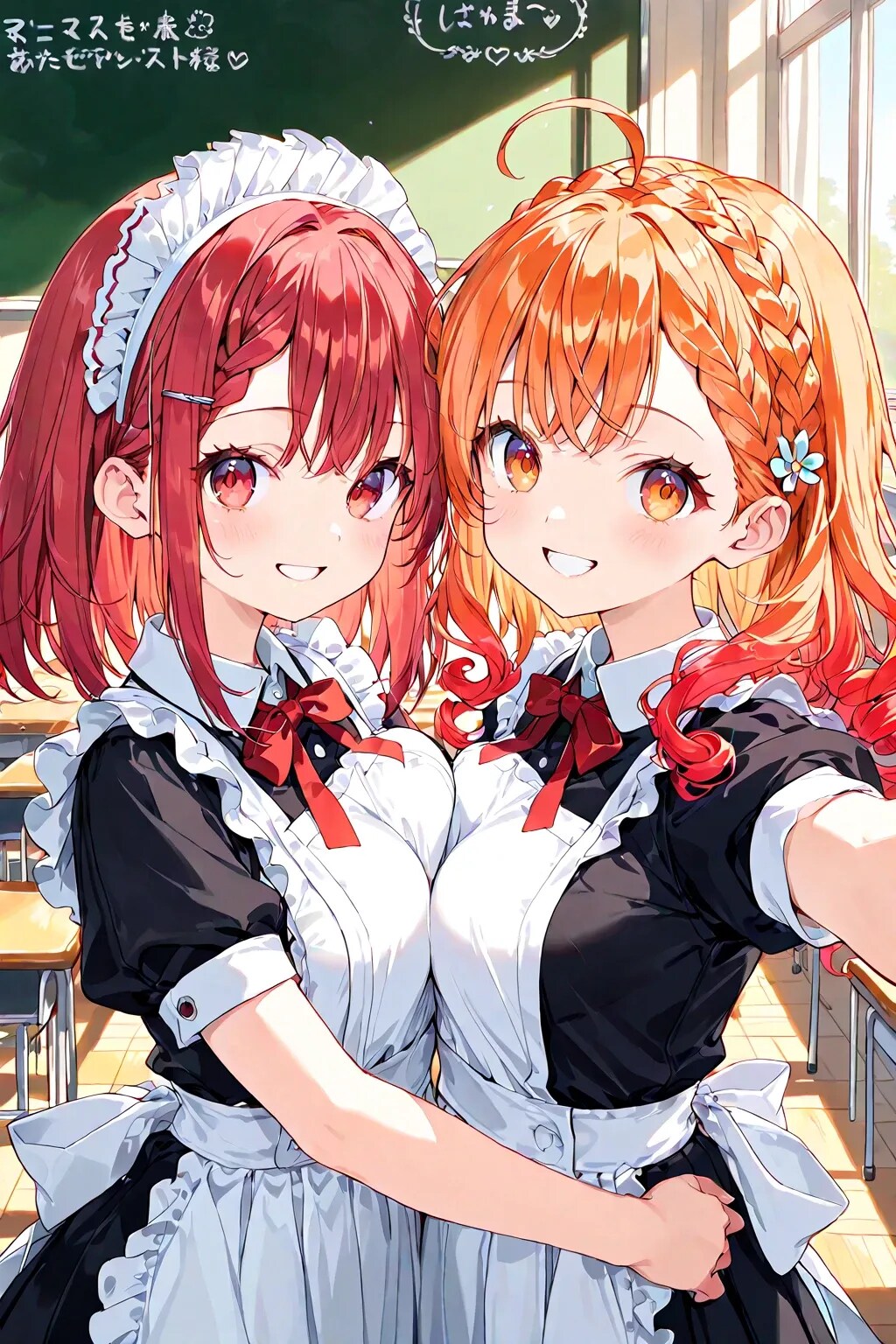 お仕事前のメイドちゃん♡