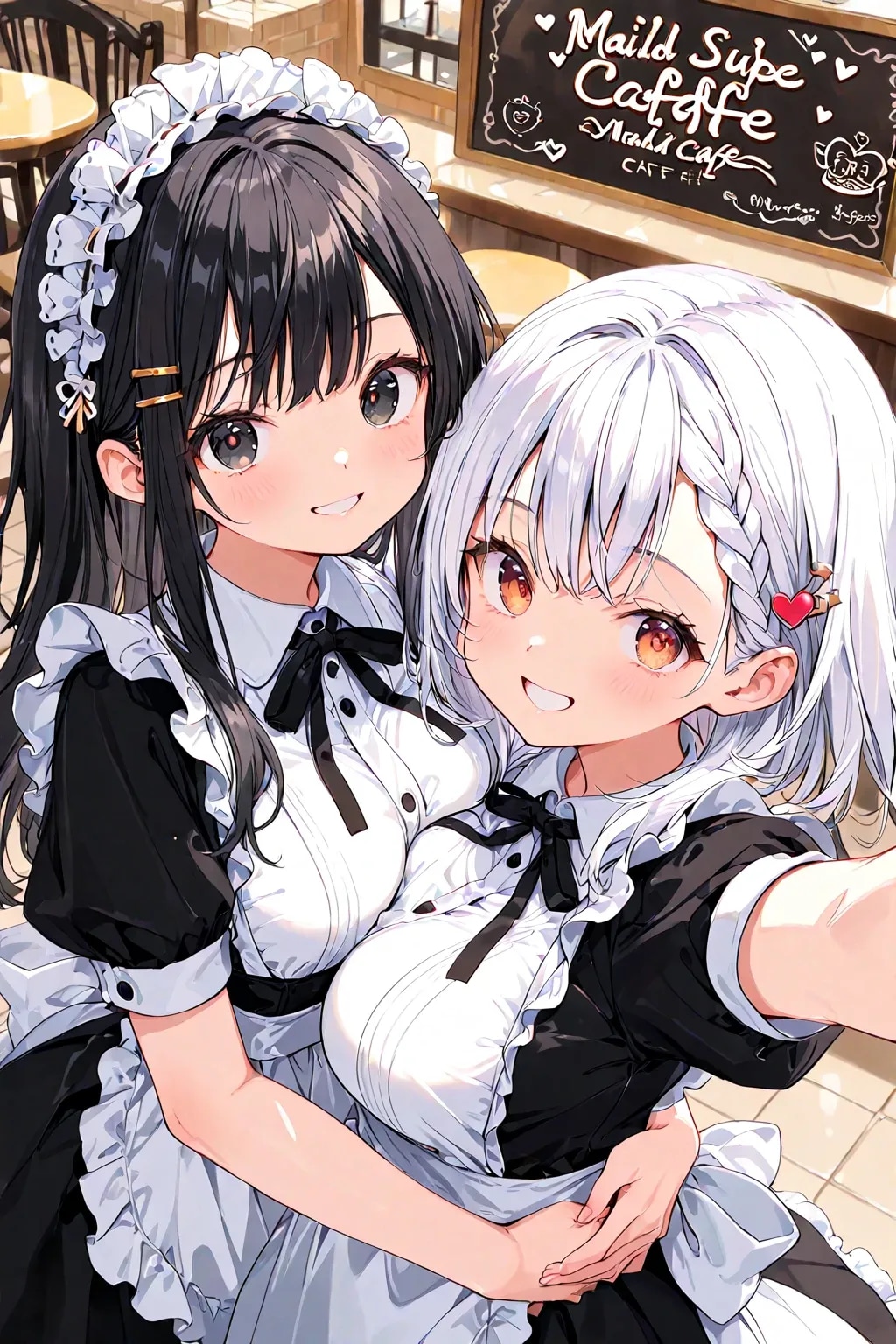 お仕事前のメイドちゃん♡