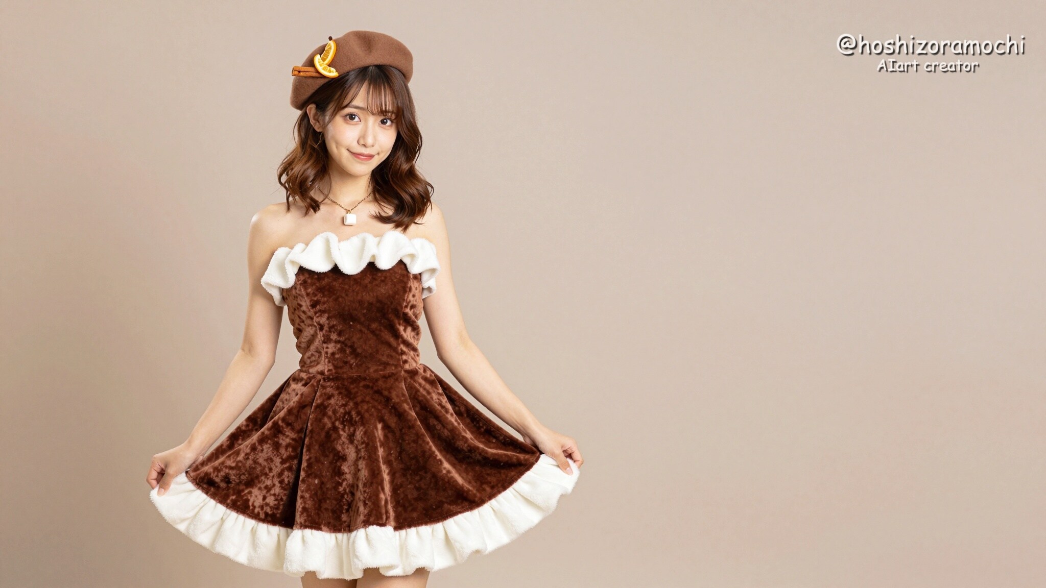 🍫ホットチョコレートの泡風呂ドレス