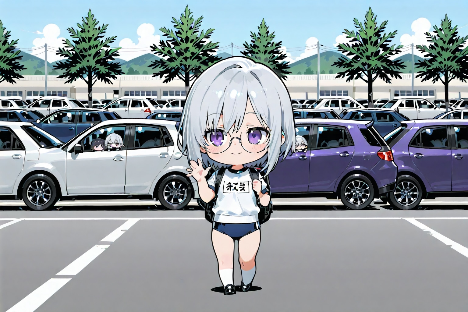 車で集合！