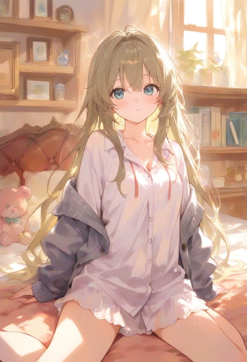 少女の部屋(水彩タッチ)(194)