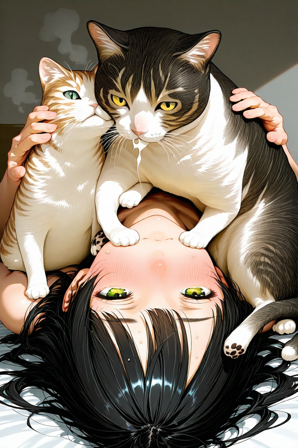 猫吸い？ | の人気AIイラスト・グラビア