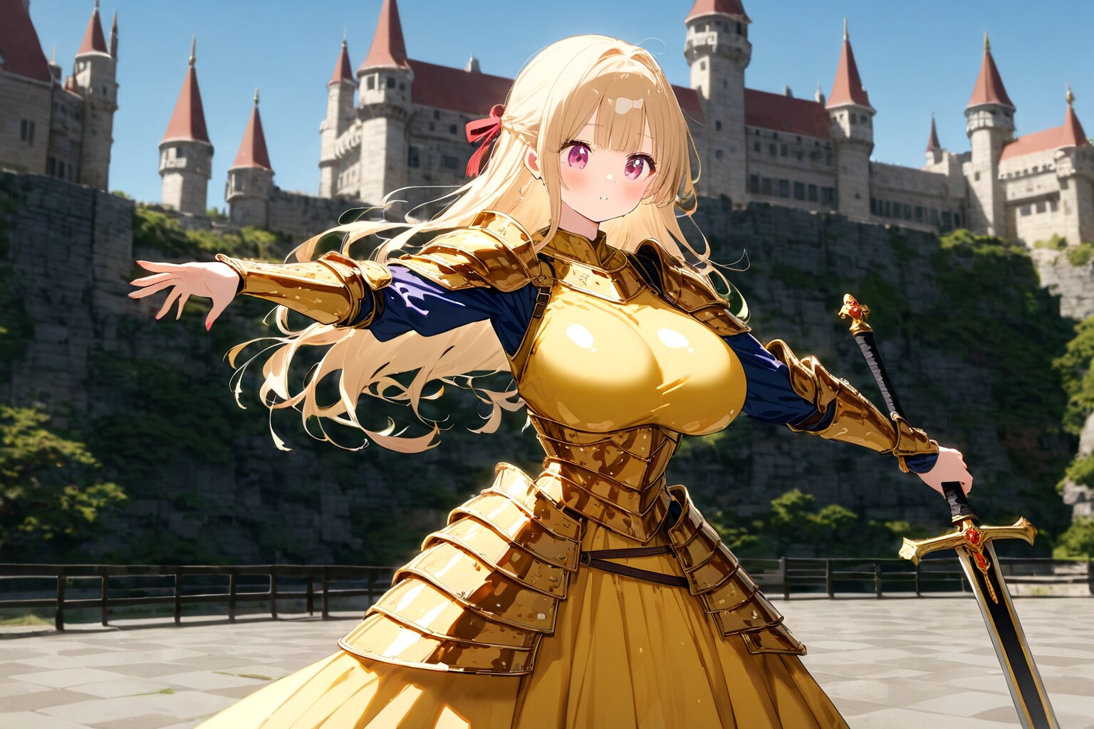 剣と鎧とプリンセスと | の人気AIイラスト・グラビア