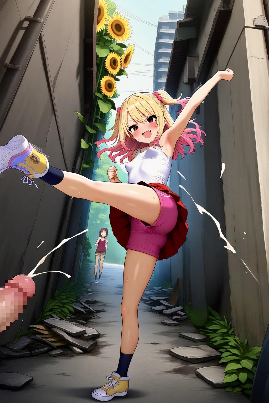 トドメのキック〜♡