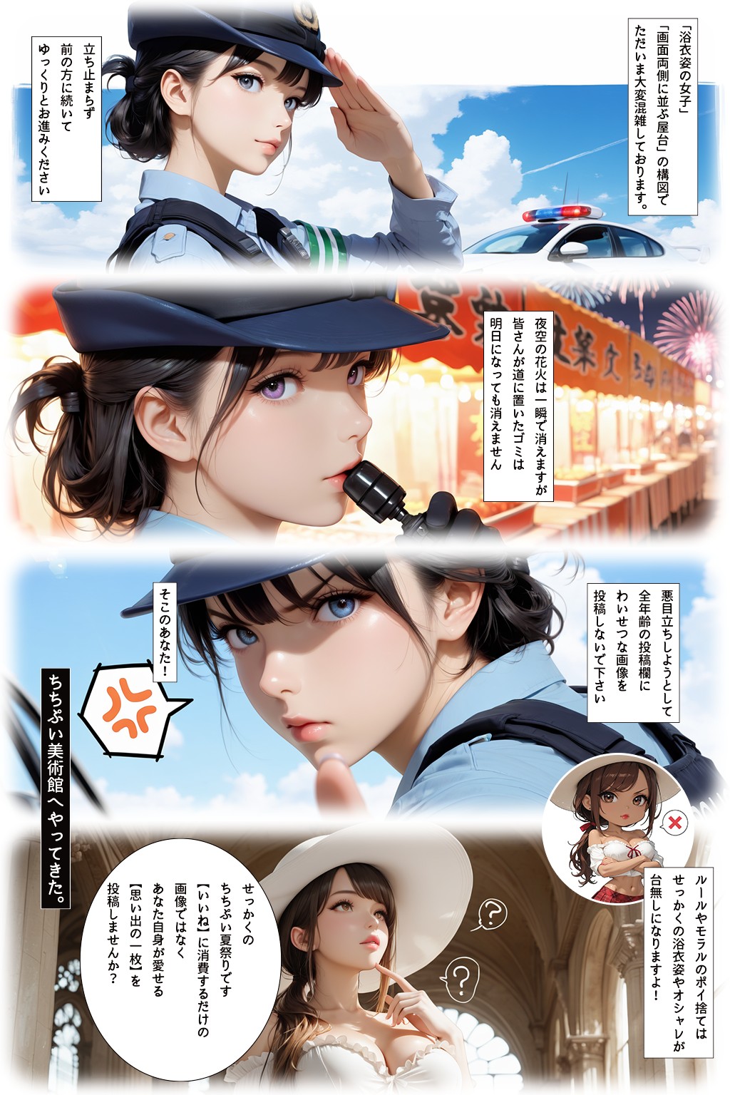 Chi-Chi-Pui Art Museum（ちちぷい美術館へやってきた。【えも言えぬ！ちちぷい夏祭り - 本日も大好評開催中。警察官 篇】）