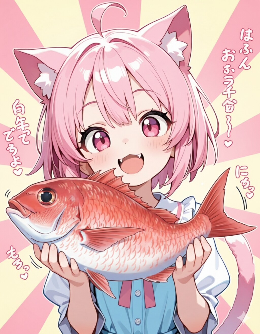 今日はお祝いだにゃん♡【今日は鯛の日】