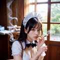 喫煙サボりメイド 6枚目