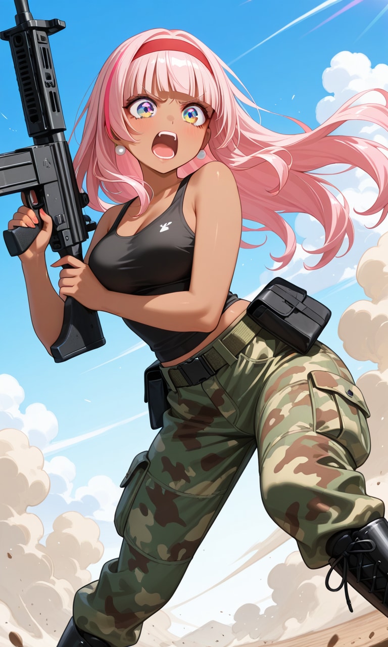 【うちの子】マイちゃんPデターと戦う | の人気AIイラスト・グラビア