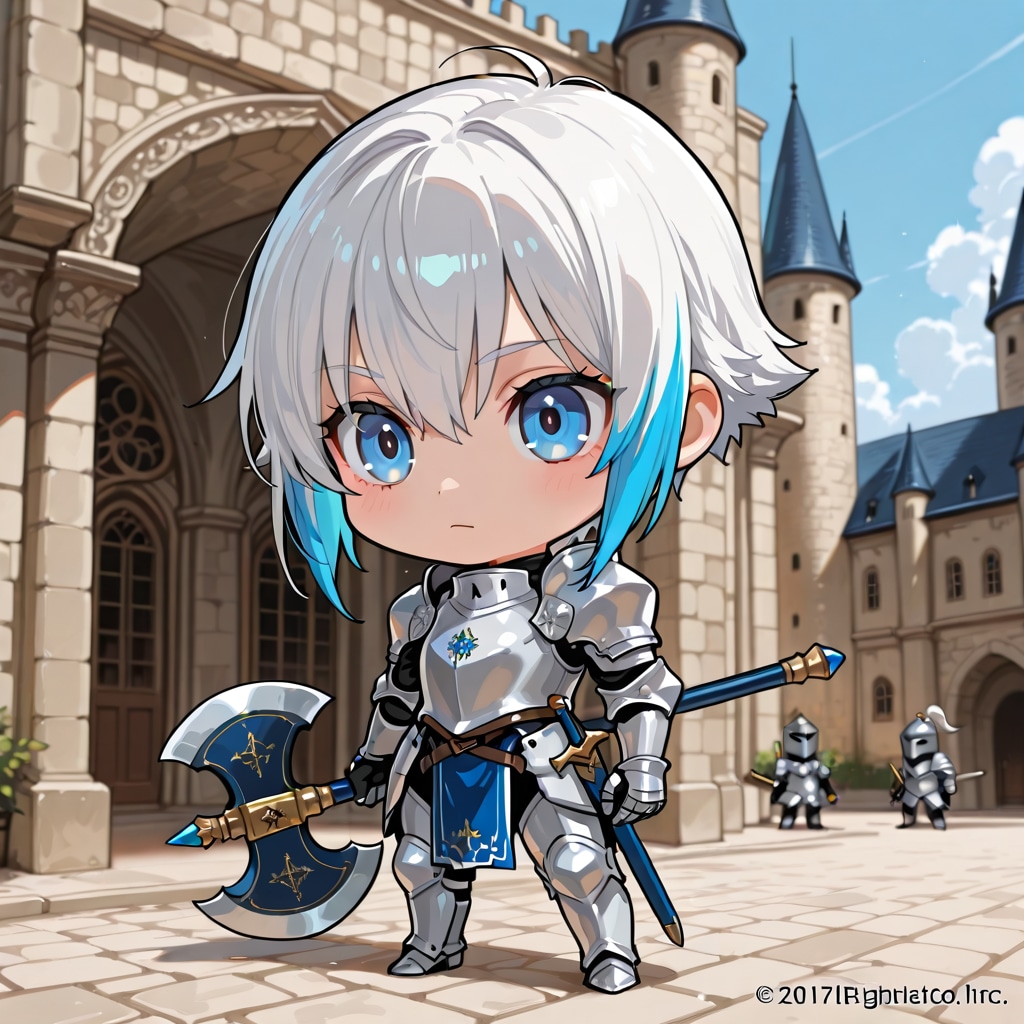 SD水無瀬そら　中世の騎士(バトルアックス) | の人気AIイラスト・グラビア