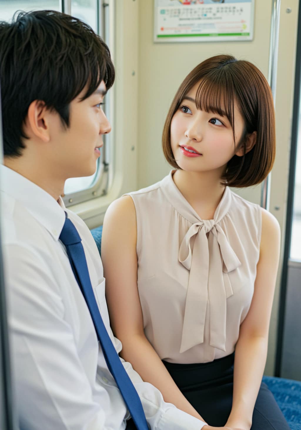 今日の隣席の女性