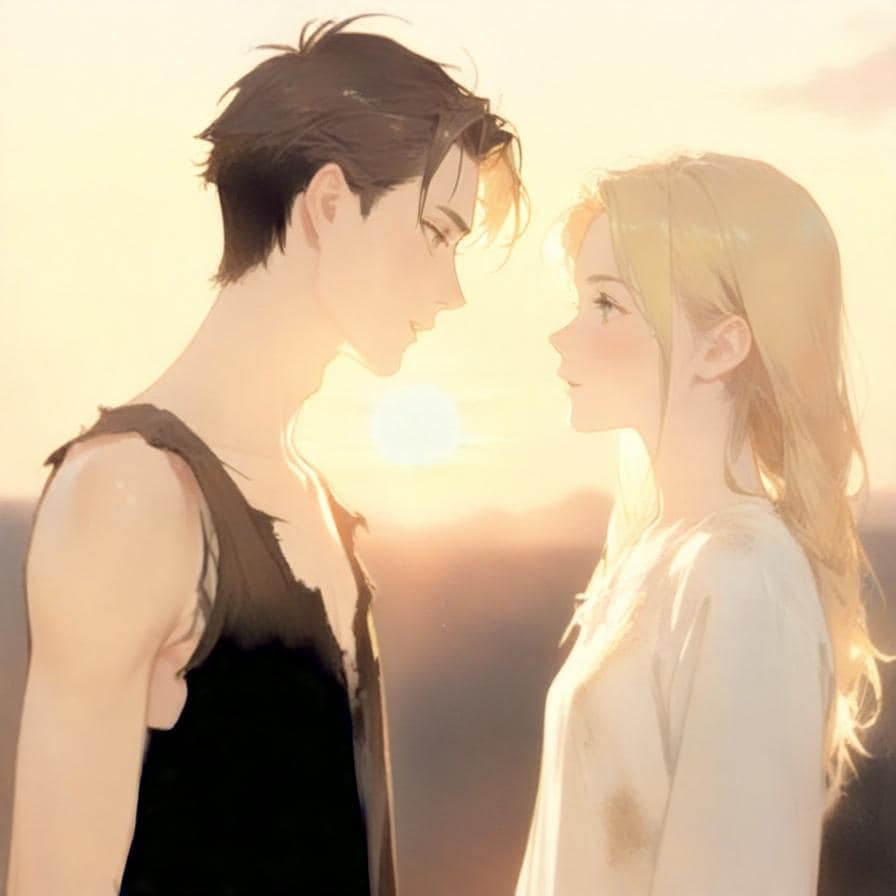 見つめ合う2人 | の人気AIイラスト・グラビア