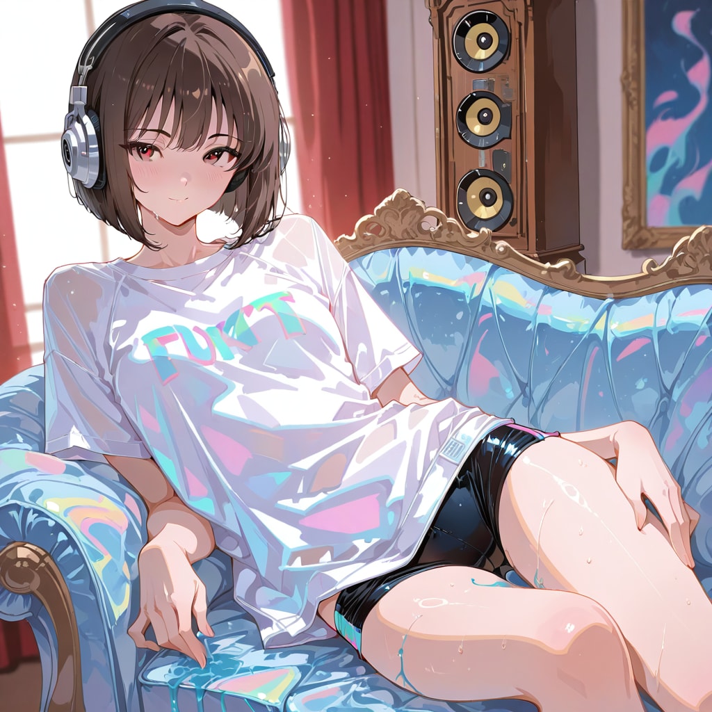 旋律と白シャツ