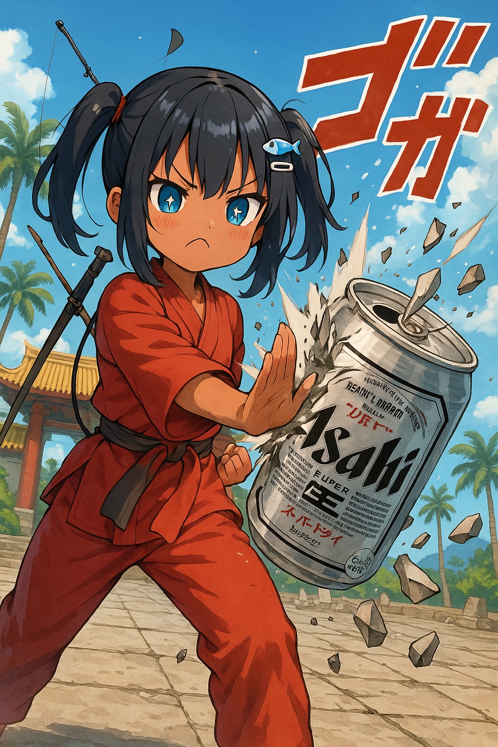 通背拳を放つこなつちゃん