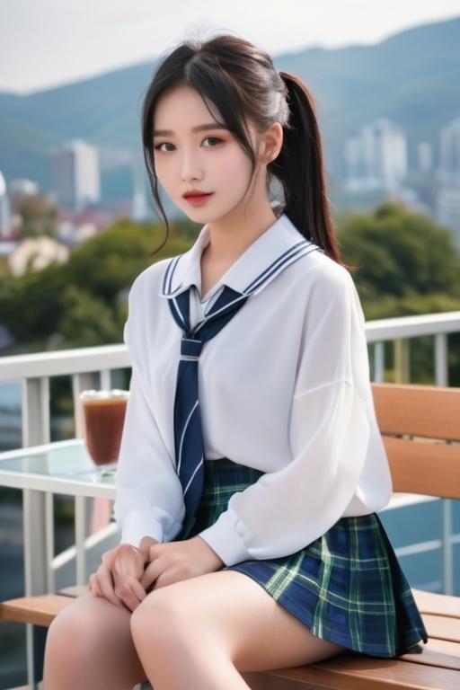 テラスにて