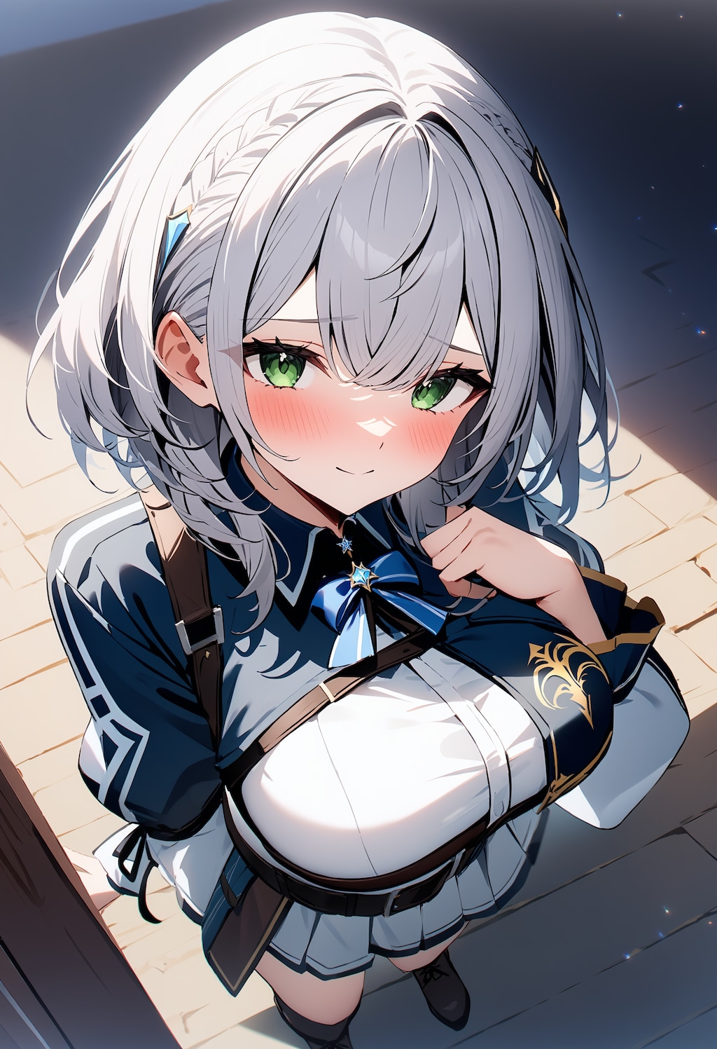 もう……どこ見てるんですか？