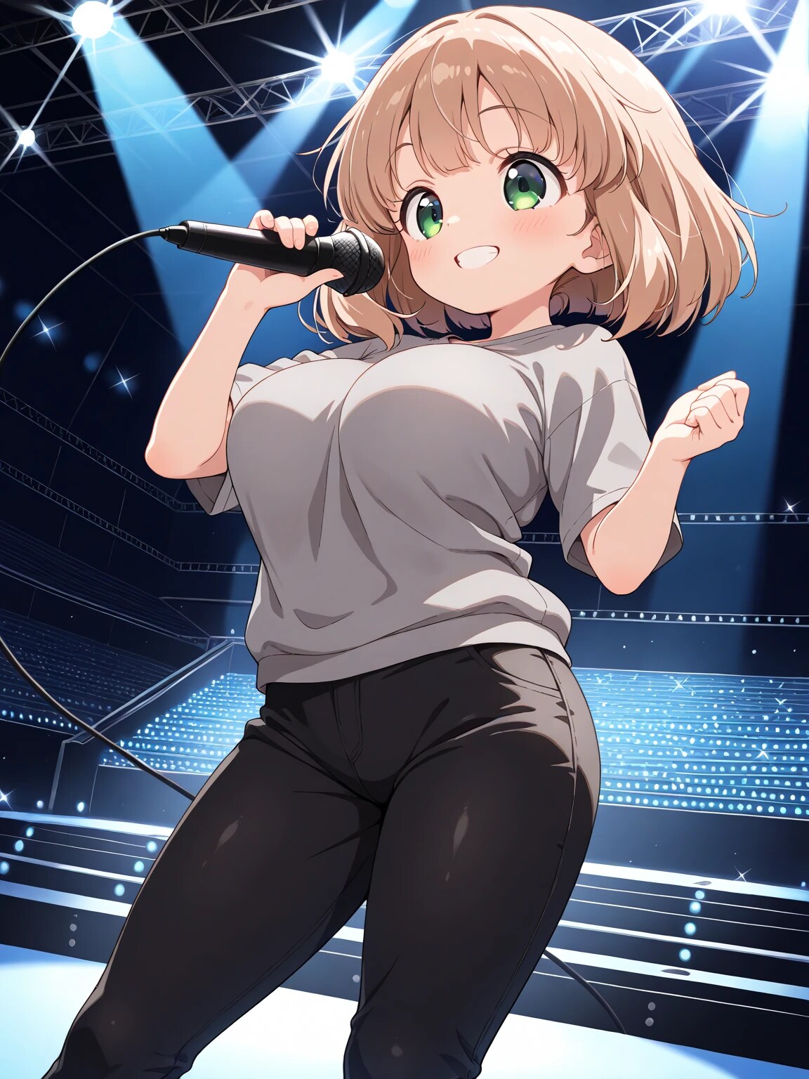 練習中のこはるちゃん