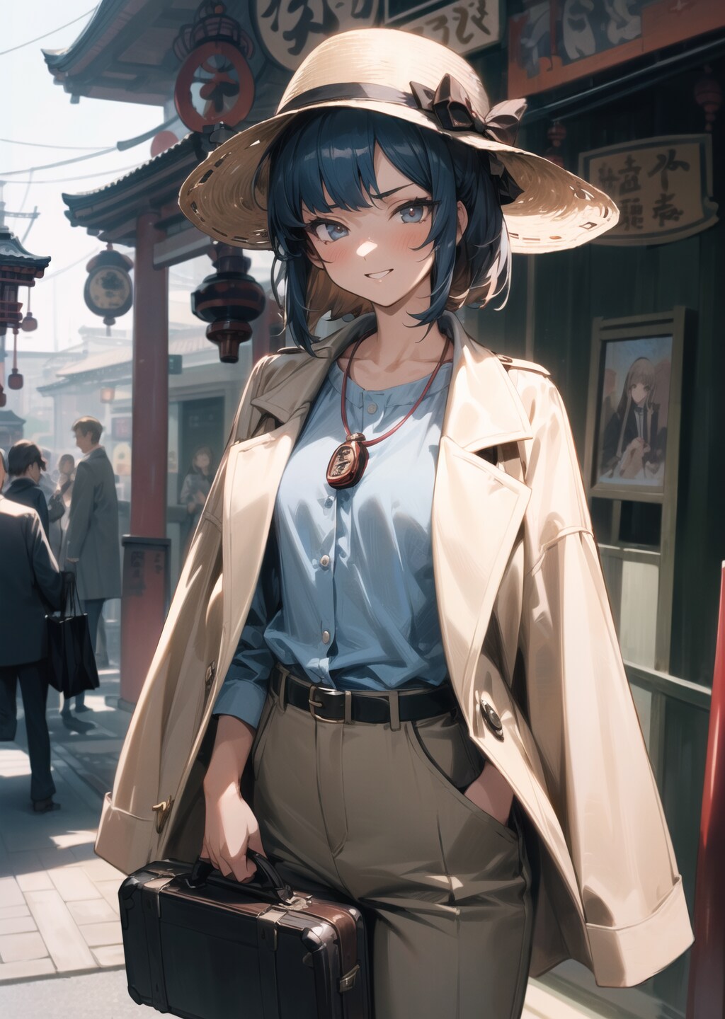 寅さんコスの女の子