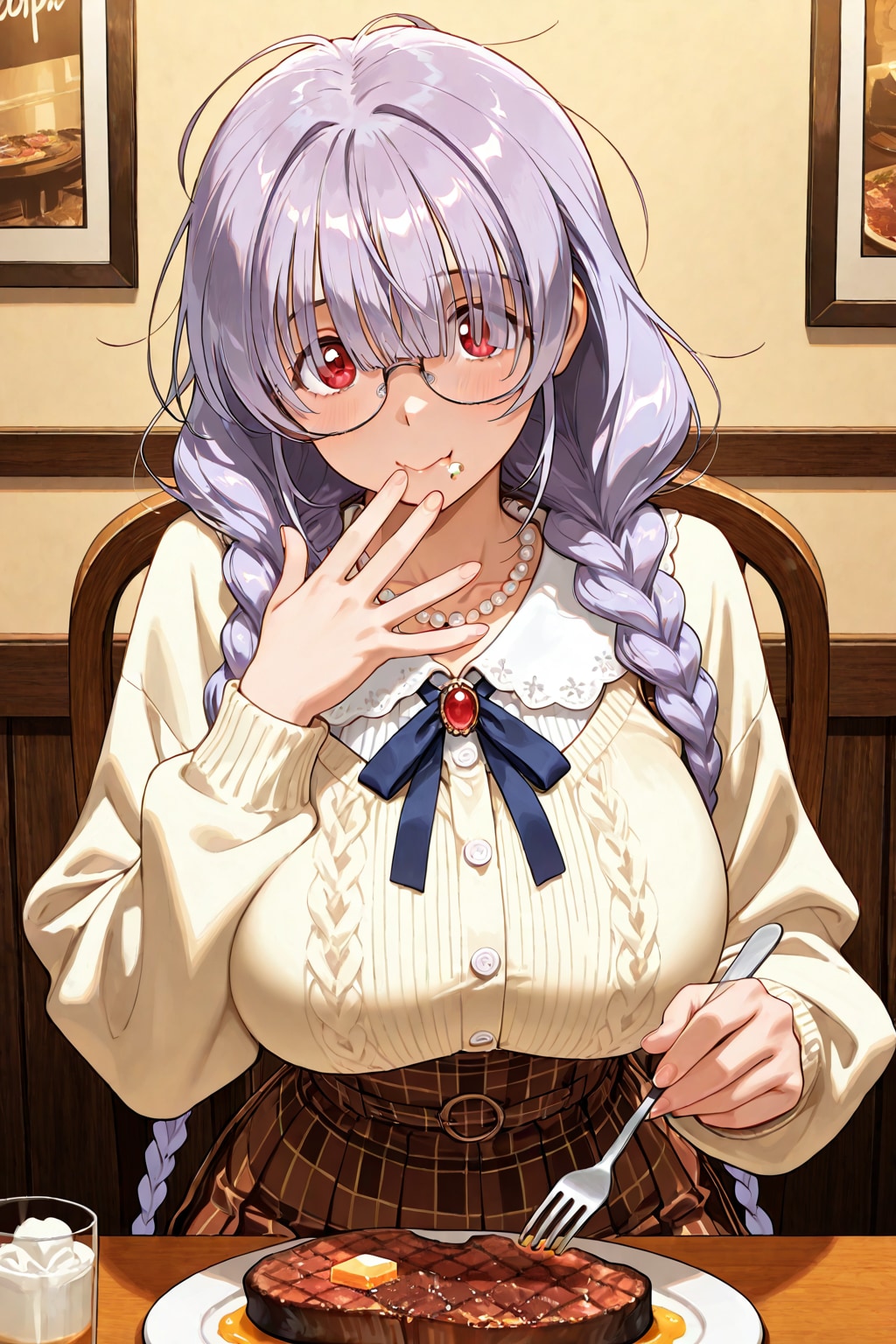 実はステーキ大好きなんです！ | の人気AIイラスト・グラビア