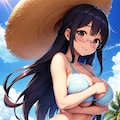 水着メガネのアヘ顔(12枚) 2枚目