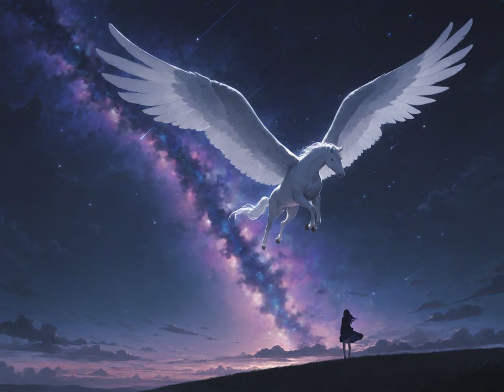 星空とペガサス