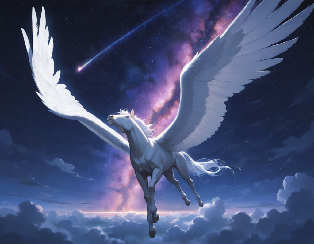 星空とペガサス