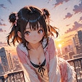 夕焼け 2枚目
