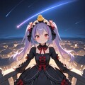 流れ星🌠紫髪の少女 4枚目