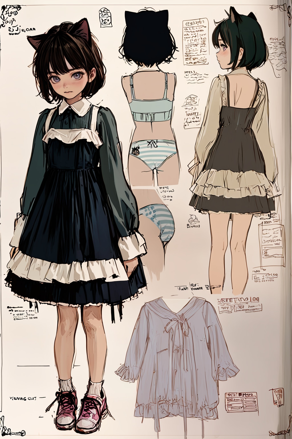 女児服スニーカー3 | の人気AIイラスト・グラビア