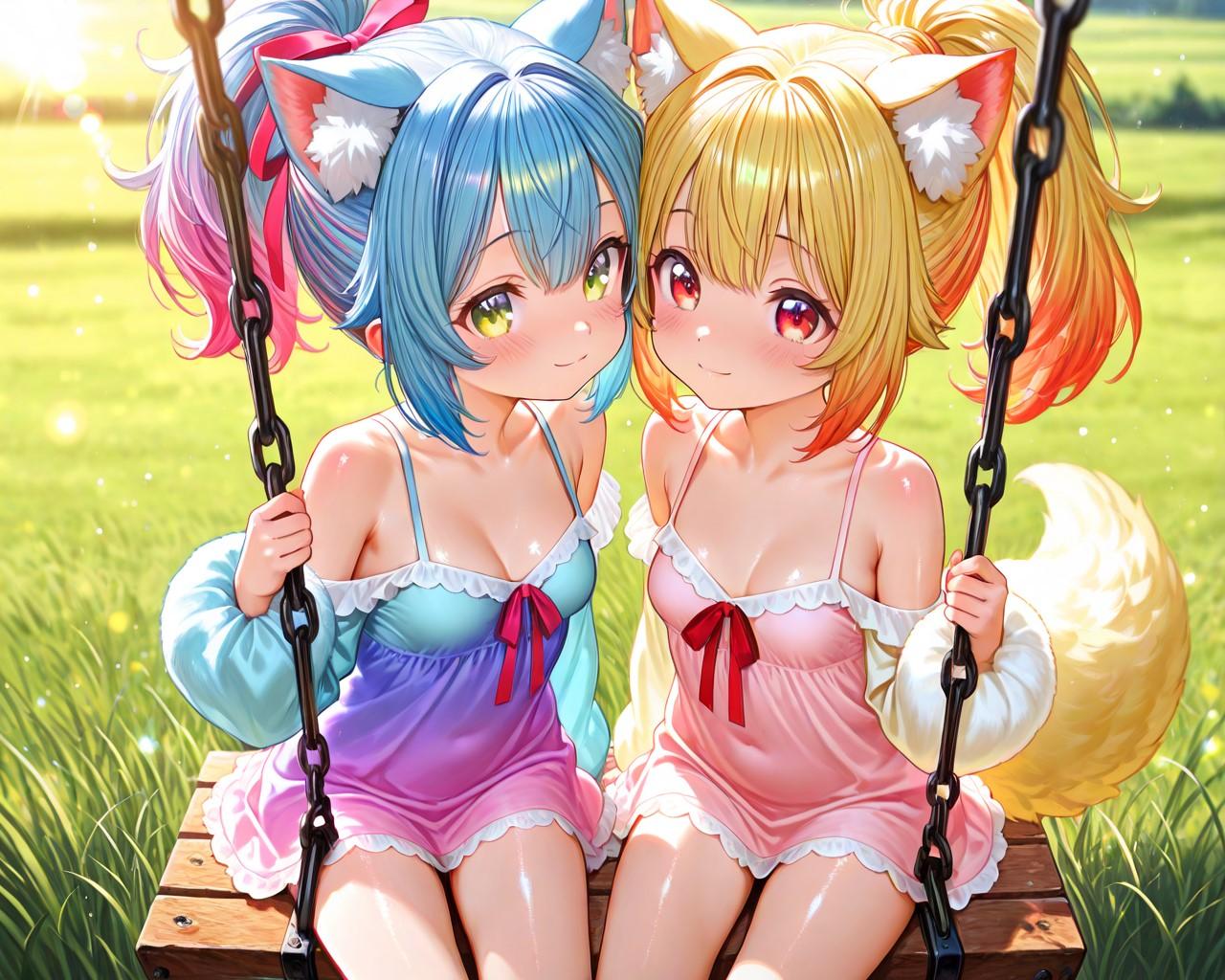 12枚）2人乗りブランコ