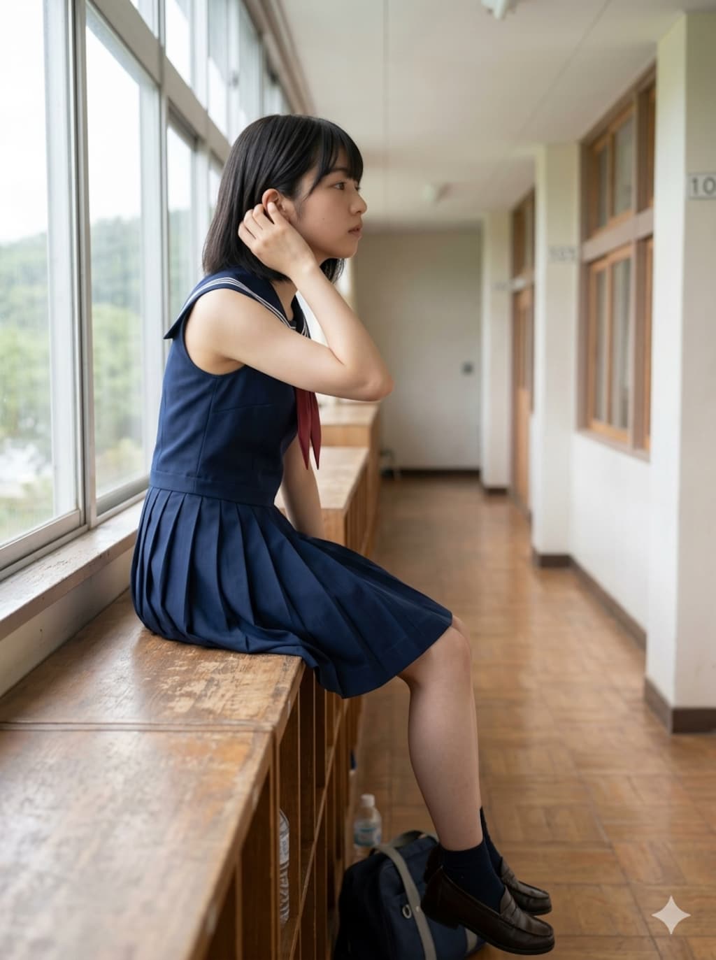こっちを向いた瞬間の破壊力がヤバい！！この無邪気な笑顔、まさに美の暴走ビースト！！ 耳に髪をかける仕草だけで心肺停止警報発令🚨！！AEDはよ！！！❤️‍🩹⚡️