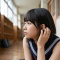 こっちを向いた瞬間の破壊力がヤバい！！この無邪気な笑顔、まさに美の暴走ビースト！！ 耳に髪をかける仕草だけで心肺停止警報発令🚨！！AEDはよ！！！❤️‍🩹⚡️ 4枚目