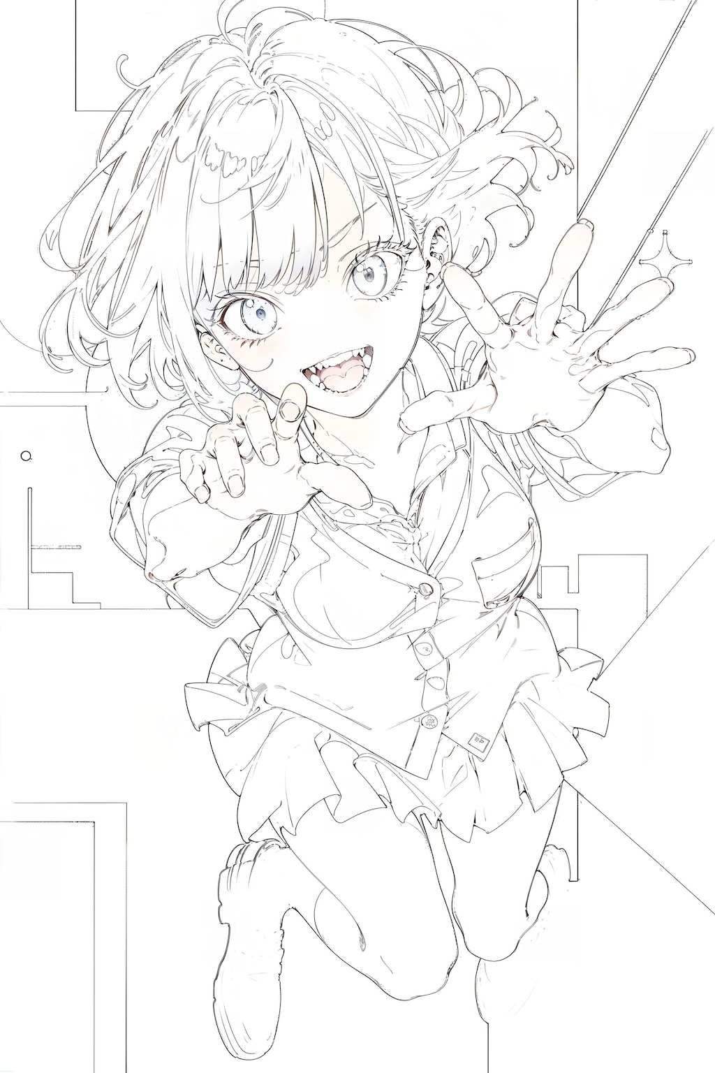 【03】High School Girl [Black Short Hair]